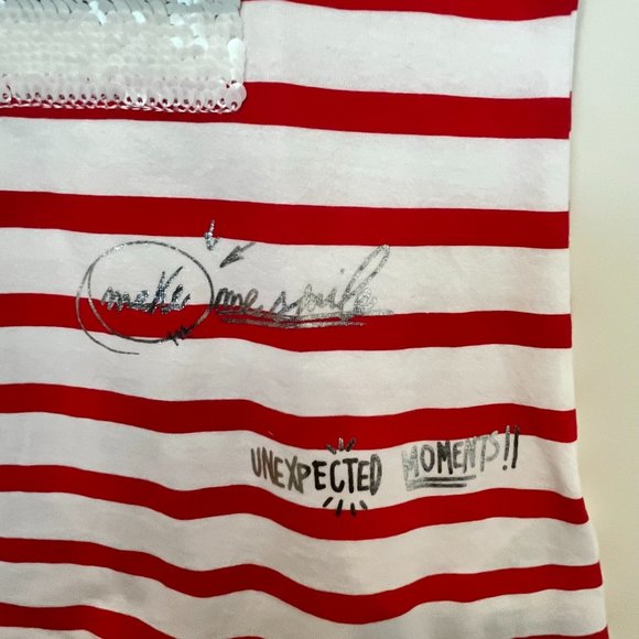 NWT Desigual Reversible Sequins Top. 100% Cotton. Sz 11/12 - Picture 6 of 11